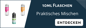 100ml Flaschen mit Basisflüssigkeit in verschiedenen Zusammensetzungen.